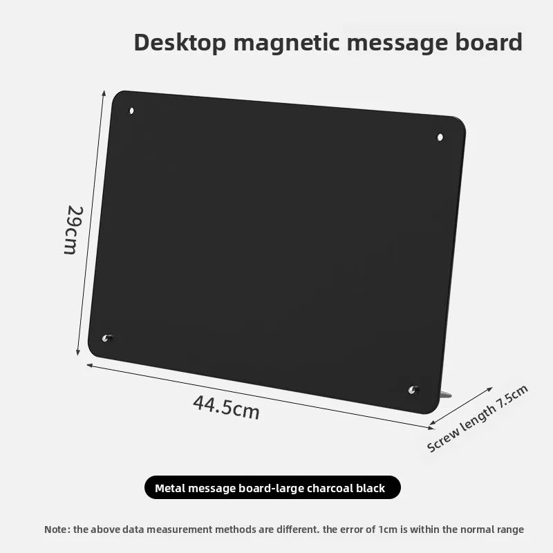 Double-Sided Magnetic Memo Board – Dry Erase & Chalkboard Sign
