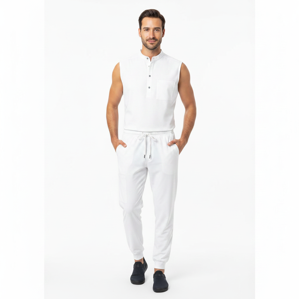 Premium Unisex Quick-Dry Medical Scrub Set – Stretch Top & Pants