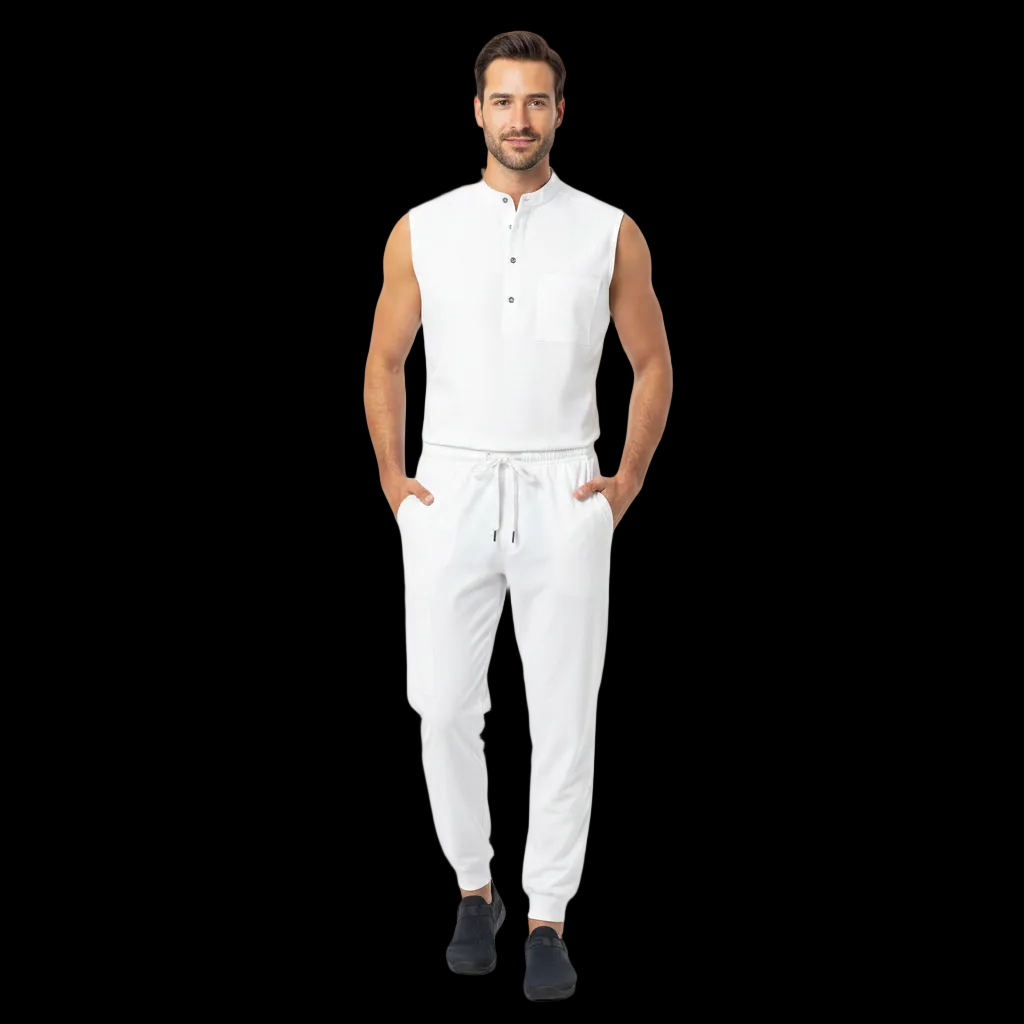 Premium Unisex Quick-Dry Medical Scrub Set – Stretch Top & Pants