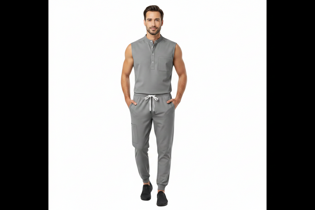 Premium Unisex Quick-Dry Medical Scrub Set – Stretch Top & Pants
