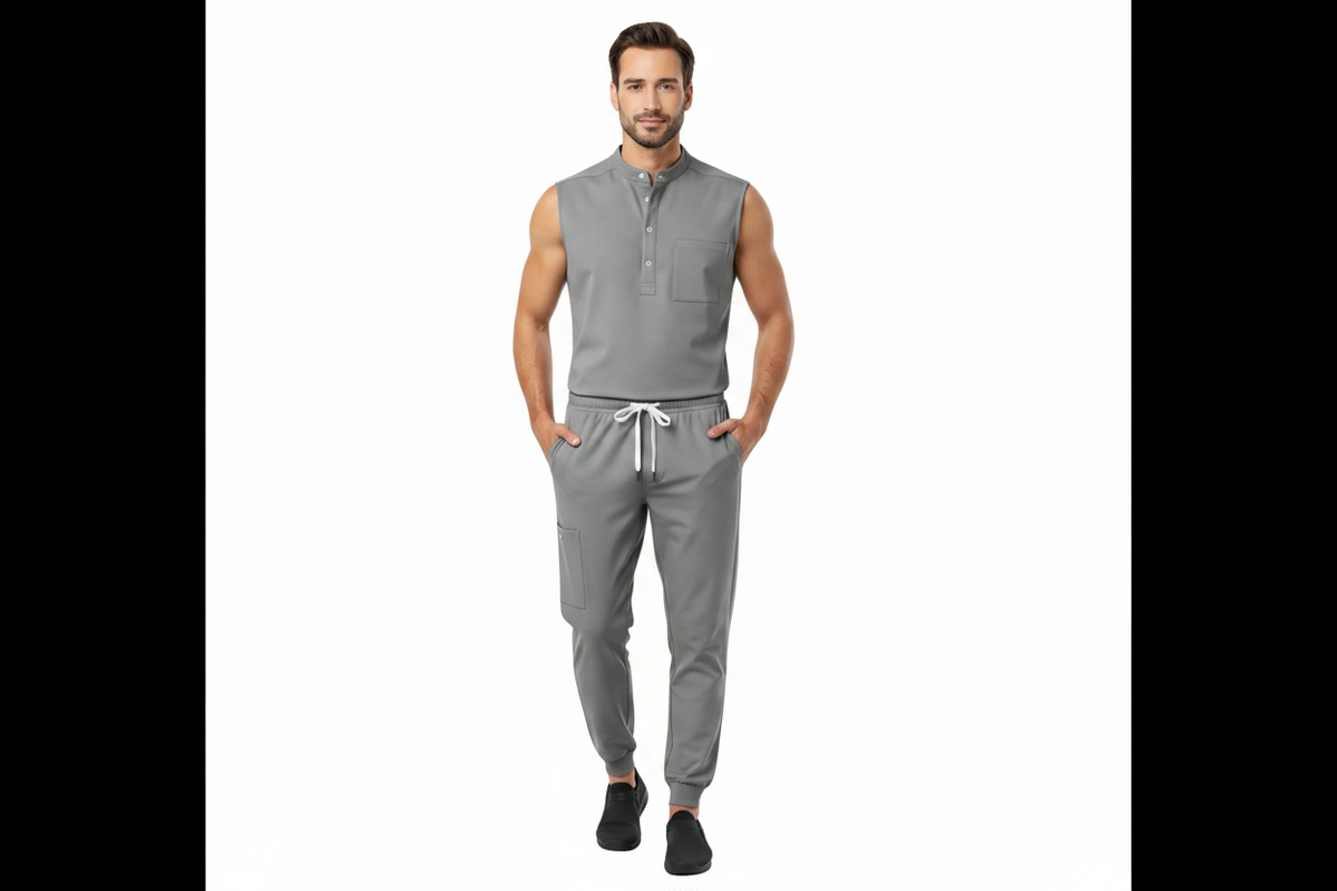 Premium Unisex Quick-Dry Medical Scrub Set – Stretch Top & Pants