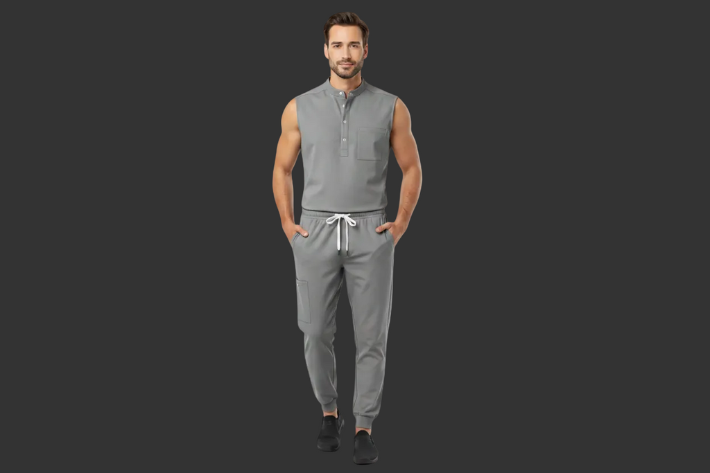 Premium Unisex Quick-Dry Medical Scrub Set – Stretch Top & Pants