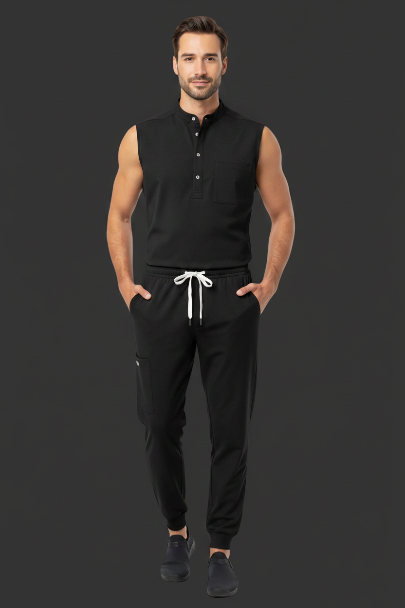 Premium Unisex Quick-Dry Medical Scrub Set – Stretch Top & Pants