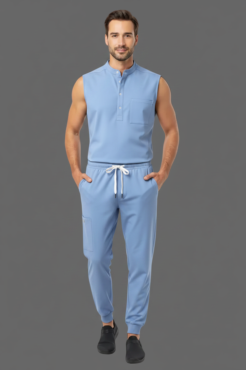Premium Unisex Quick-Dry Medical Scrub Set – Stretch Top & Pants