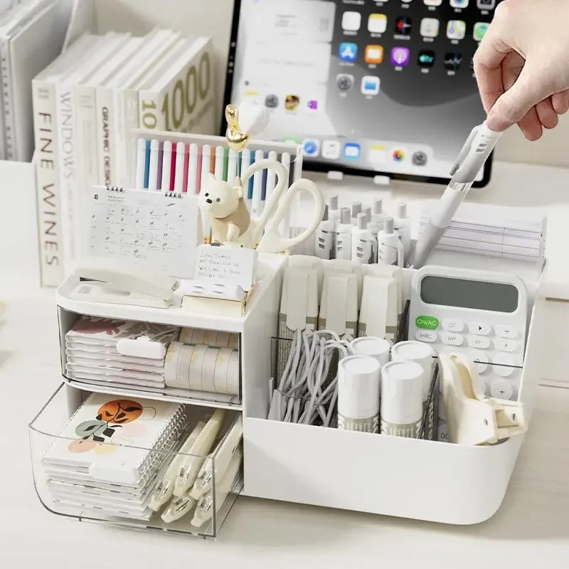 Desktop Storage Organizer with Drawers – Cosmetic & Office Storage Box