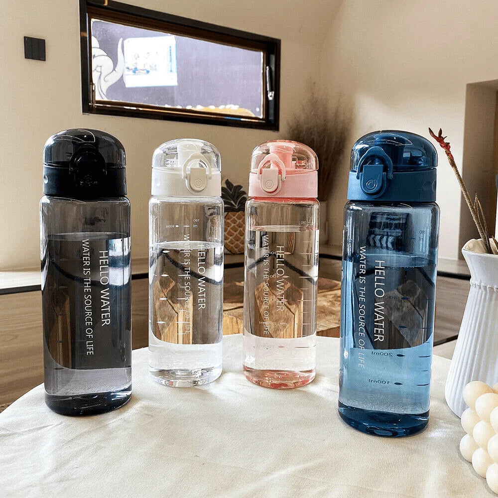 780ml Leak-Proof Sports Water Bottle with Carry Strap