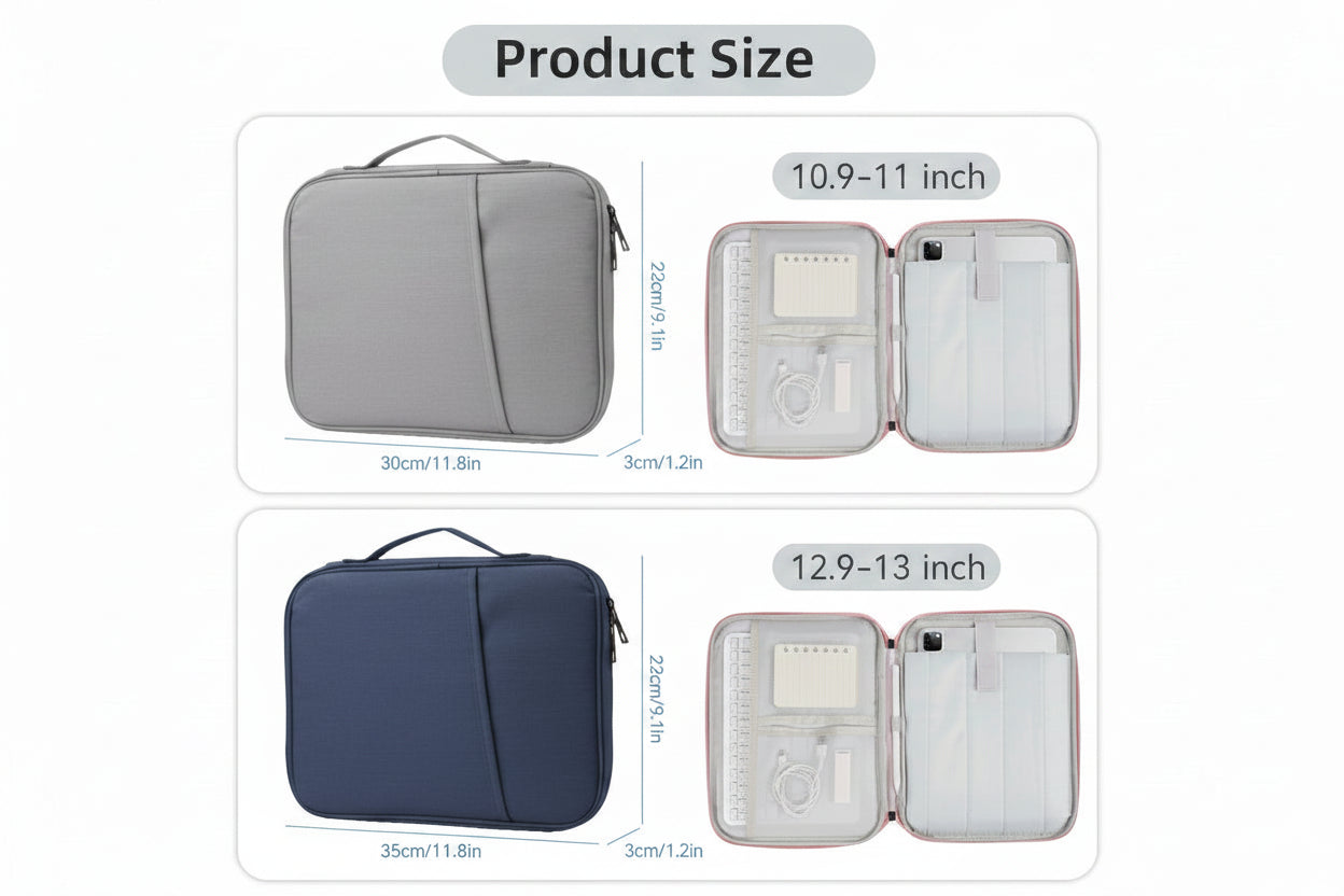 Padded Laptop & Tablet Sleeve Bag – Waterproof Carrying Case