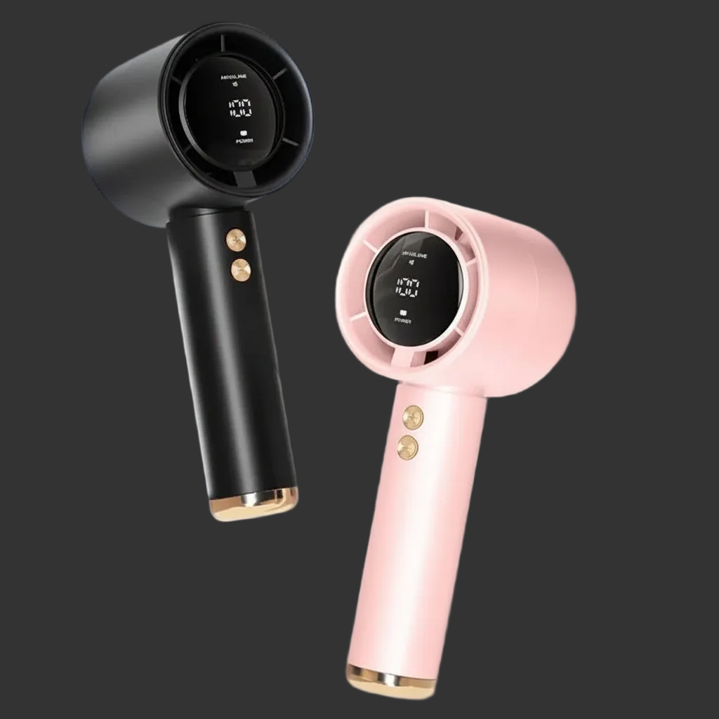 Mini Handheld Turbine Fan – USB Fast Charging Portable Personal Cooling Fan