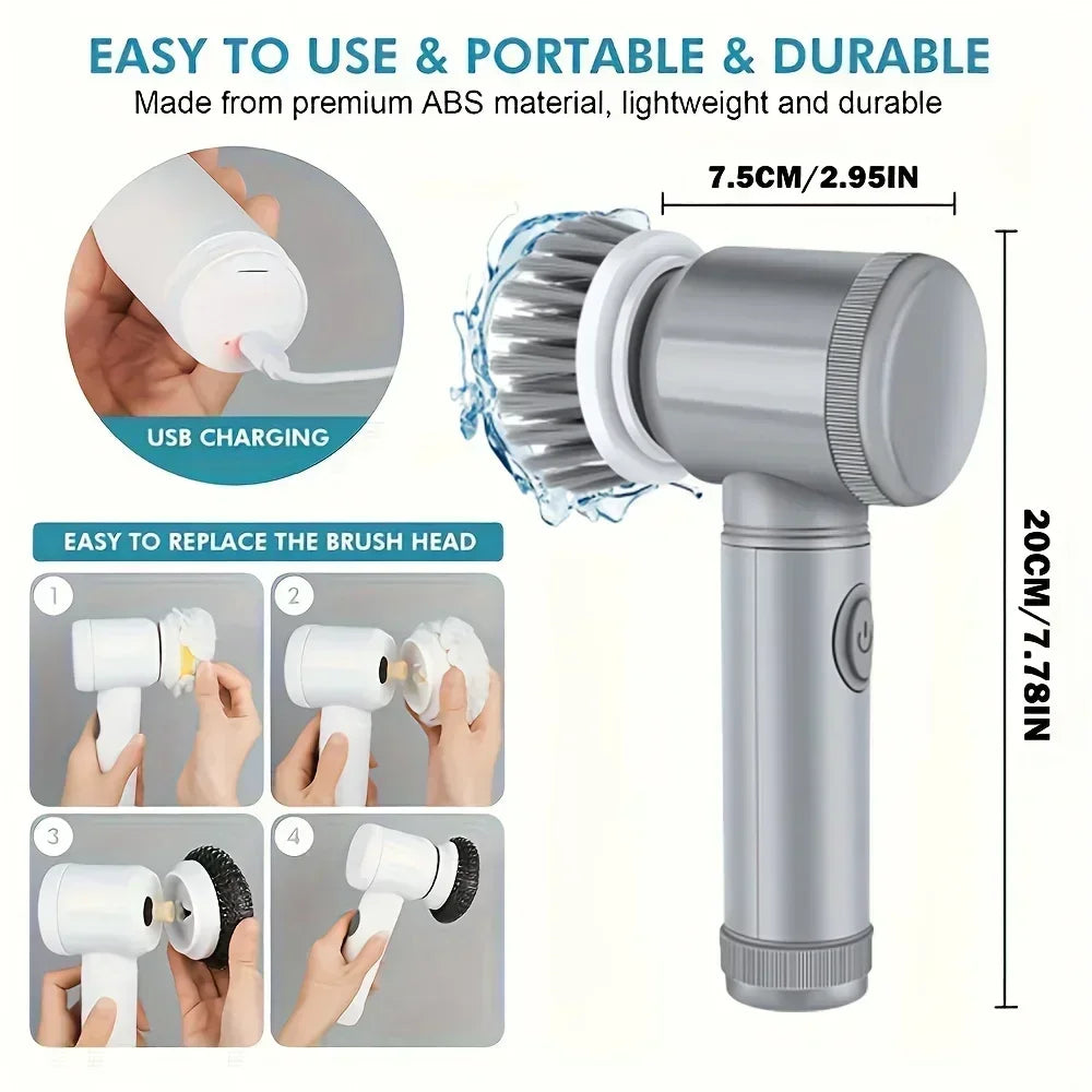 Electric Spin Scrubber – Bathroom Cordless Cleaning Brush