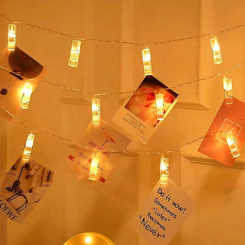 Photo Clip LED Fairy Lights – String Lights for Hanging Pictures & Cards