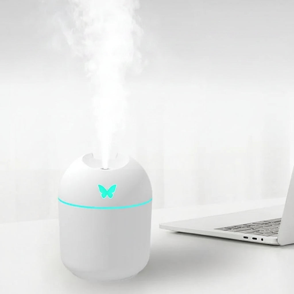 250ml USB Mini Cool Mist Humidifier with LED Light