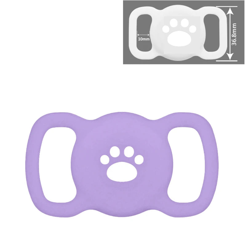 AirTag Dog & Cat Collar Holder – Silicone Full Body Protective