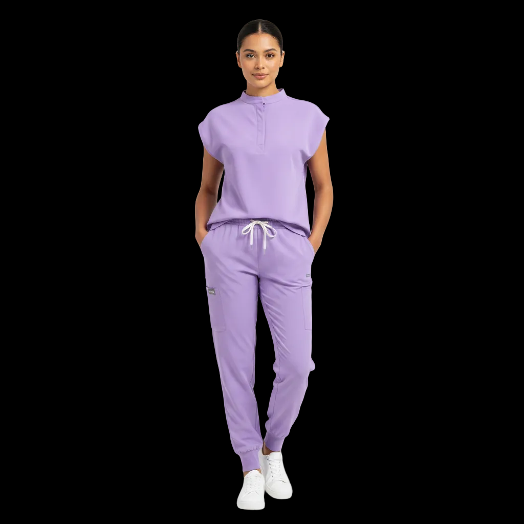 Premium Unisex Quick-Dry Medical Scrub Set – Stretch Top & Pants