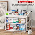Large Capacity Medicine Storage Box with Drawers