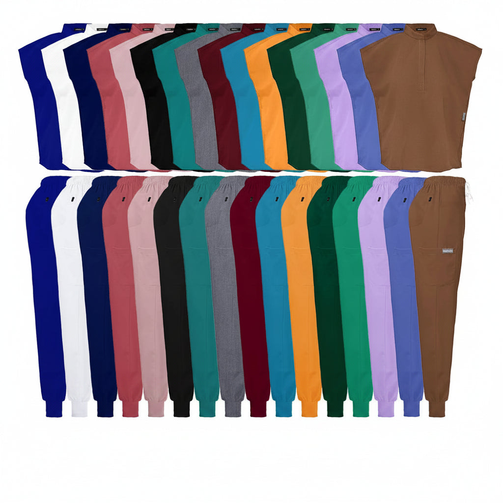 Premium Unisex Quick-Dry Medical Scrub Set | Stretch Top & Pants for Healthcare Professionals