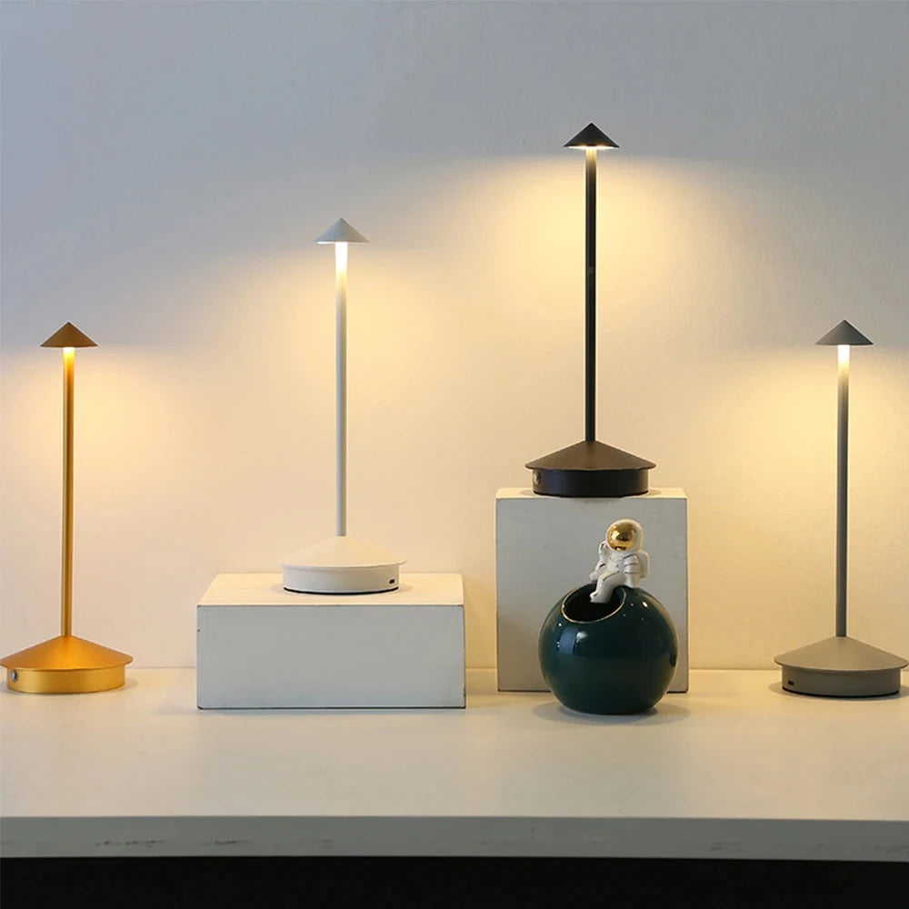 Rechargeable Touch Table Lamp – Cordless LED Mushroom Lamp