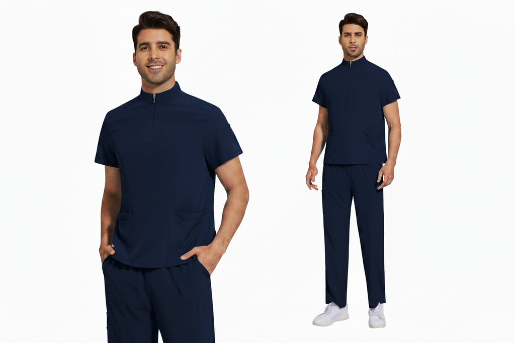 Medical Scrub Uniform Set for Men & Women – Breathable V-Neck Nursing Scrubs.