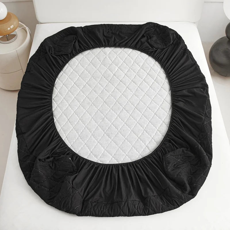 Waterproof Quilted Mattress Protector – Fitted Bed Cover
