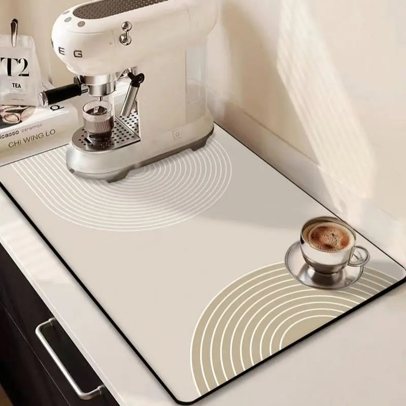 Super Absorbent Dish Drying Mat – Non-Slip Kitchen Counter Mat
