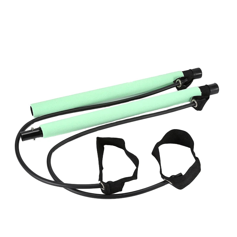 Pilates Bar with Resistance Bands – Full-Body Home Workout Set