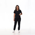 Women's Stretch Medical Scrub Set – Quick-Dry V-Neck,Stylish jogger, Patch pockets,Nursing Uniform