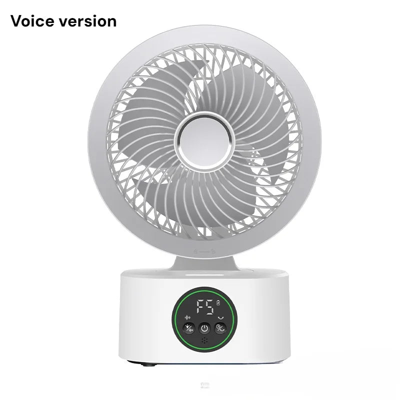Portable USB Rechargeable Desk Fan with Remote Control | Foldable Wall.