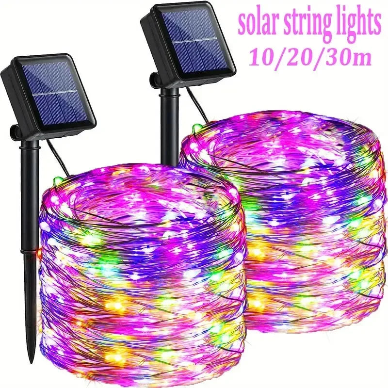 Solar Fairy String Lights – Waterproof 8-Mode Outdoor Garden & Patio Lights