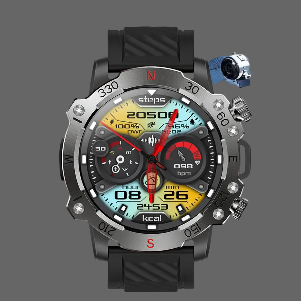 GPS Smart Watch 5ATM Waterproof – Bluetooth Calling & Sports Tracking