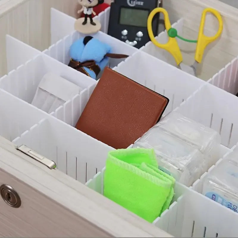 Adjustable Drawer Dividers (5-Pack) – DIY Customizable Plastic Drawer Organizers
