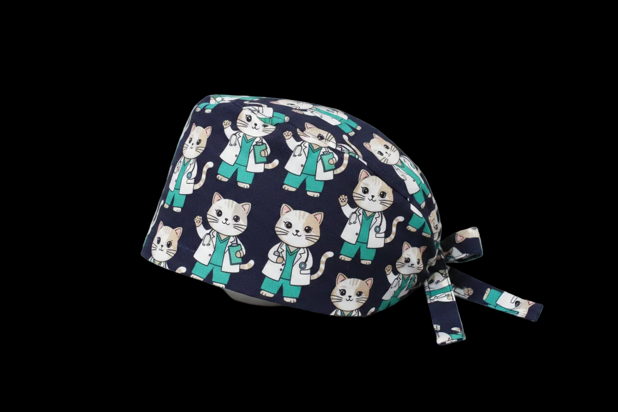 Printed Adjustable Scrub Cap – Unisex Medical & Work Cap