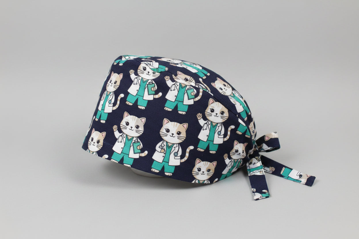 Printed Adjustable Scrub Cap – Unisex Medical & Work Cap