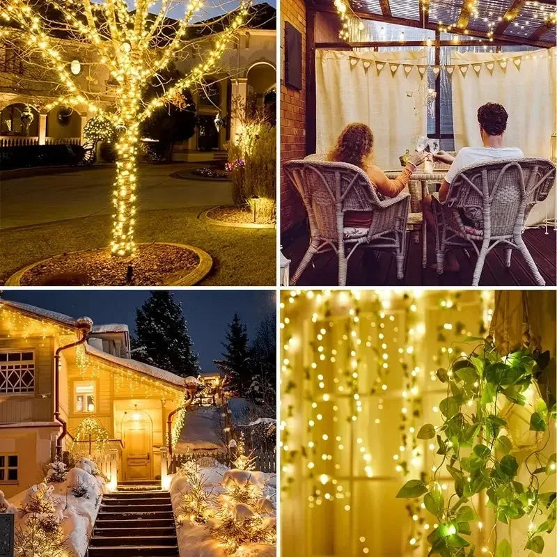 Solar Fairy String Lights – Waterproof 8-Mode Outdoor Garden & Patio Lights