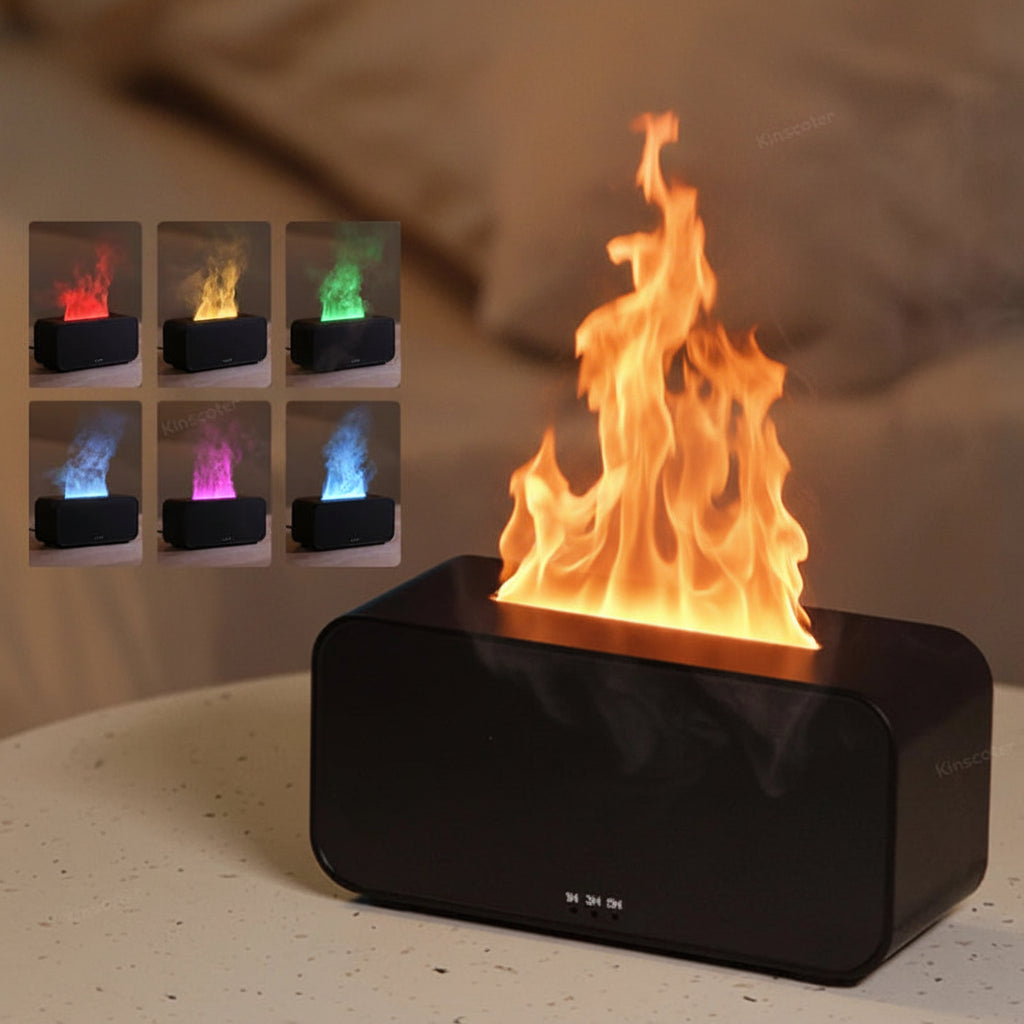 Flame-Effect Aroma Diffuser & Cool Mist Humidifier
