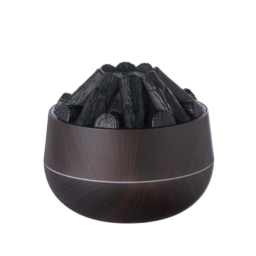 Flame-Effect Aroma Diffuser & USB Humidifier with 7-Colour Light