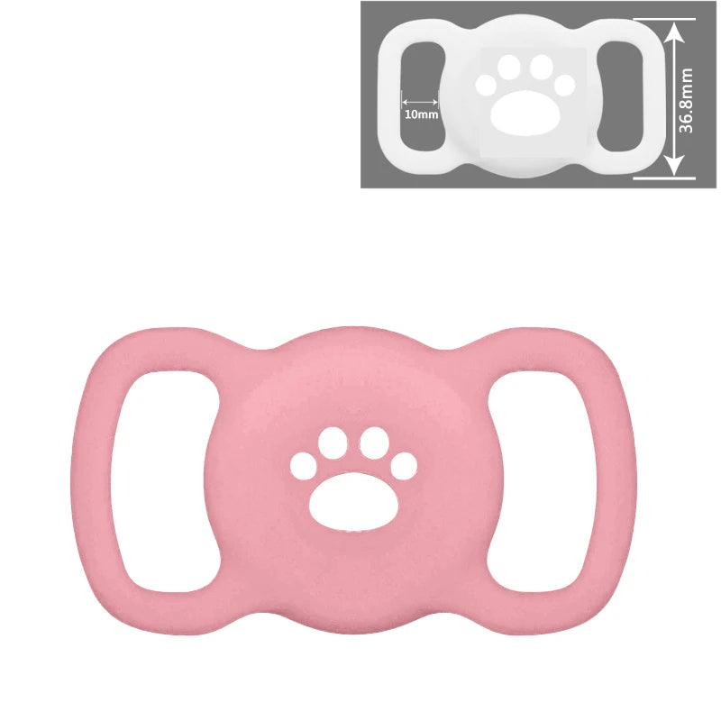 AirTag Dog & Cat Collar Holder – Silicone Full Body Protective