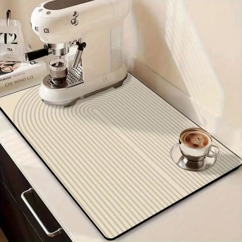 Super Absorbent Dish Drying Mat – Non-Slip Kitchen Counter Mat