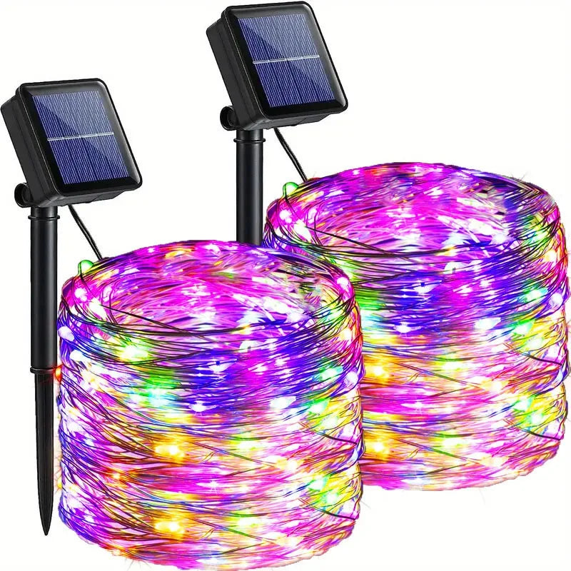 Solar Fairy String Lights – Waterproof 8-Mode Outdoor Garden & Patio Lights