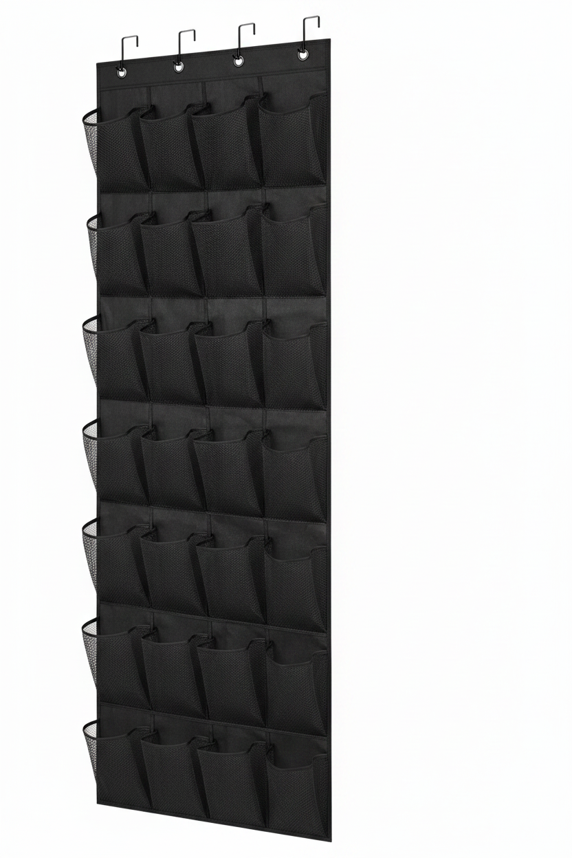 Over The Door Shoe Organizer – 28 Pockets Hanging Storage Holder Hanger Bag Closet