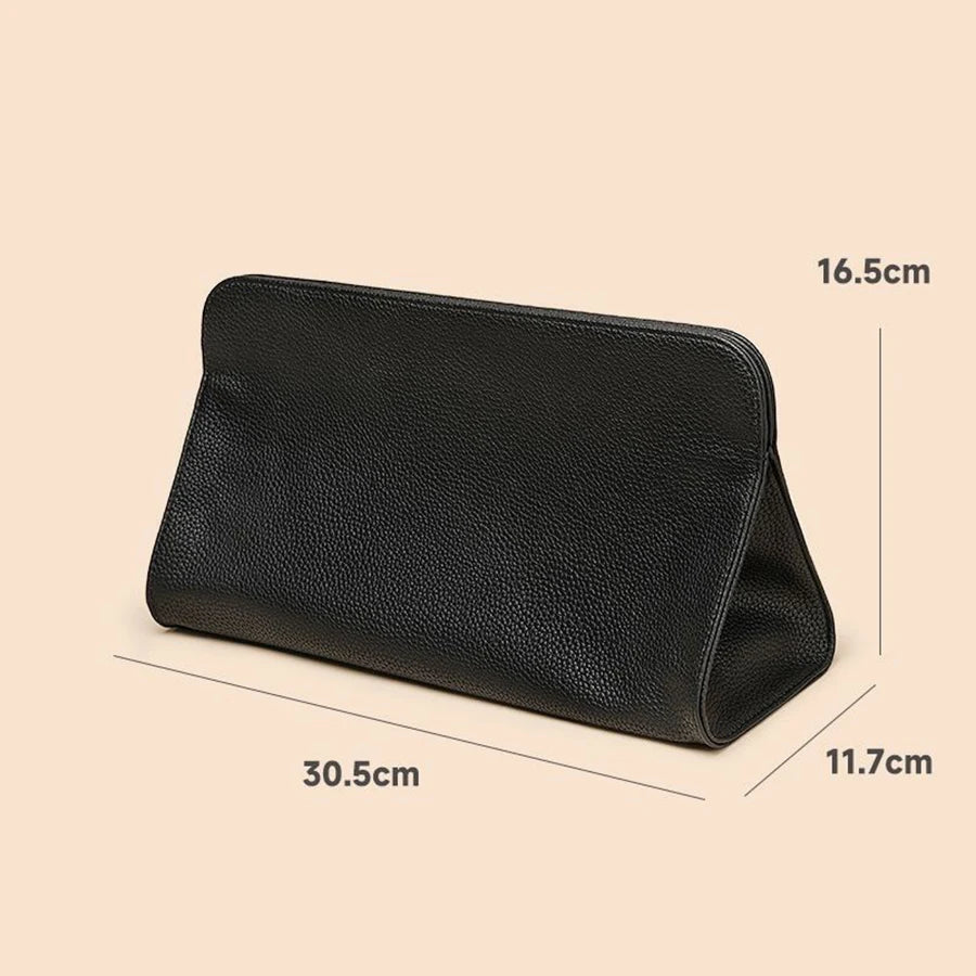 Hairdressing Tool Organizer Bag PU Leather Hair Straightener & Curling Iron Storage Bag Hair Dryer Storage
