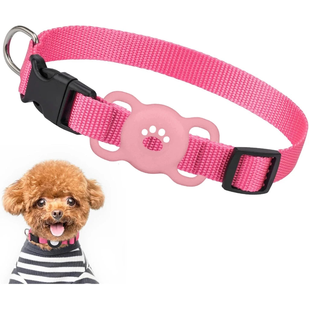 AirTag Dog & Cat Collar Holder – Silicone Full Body Protective