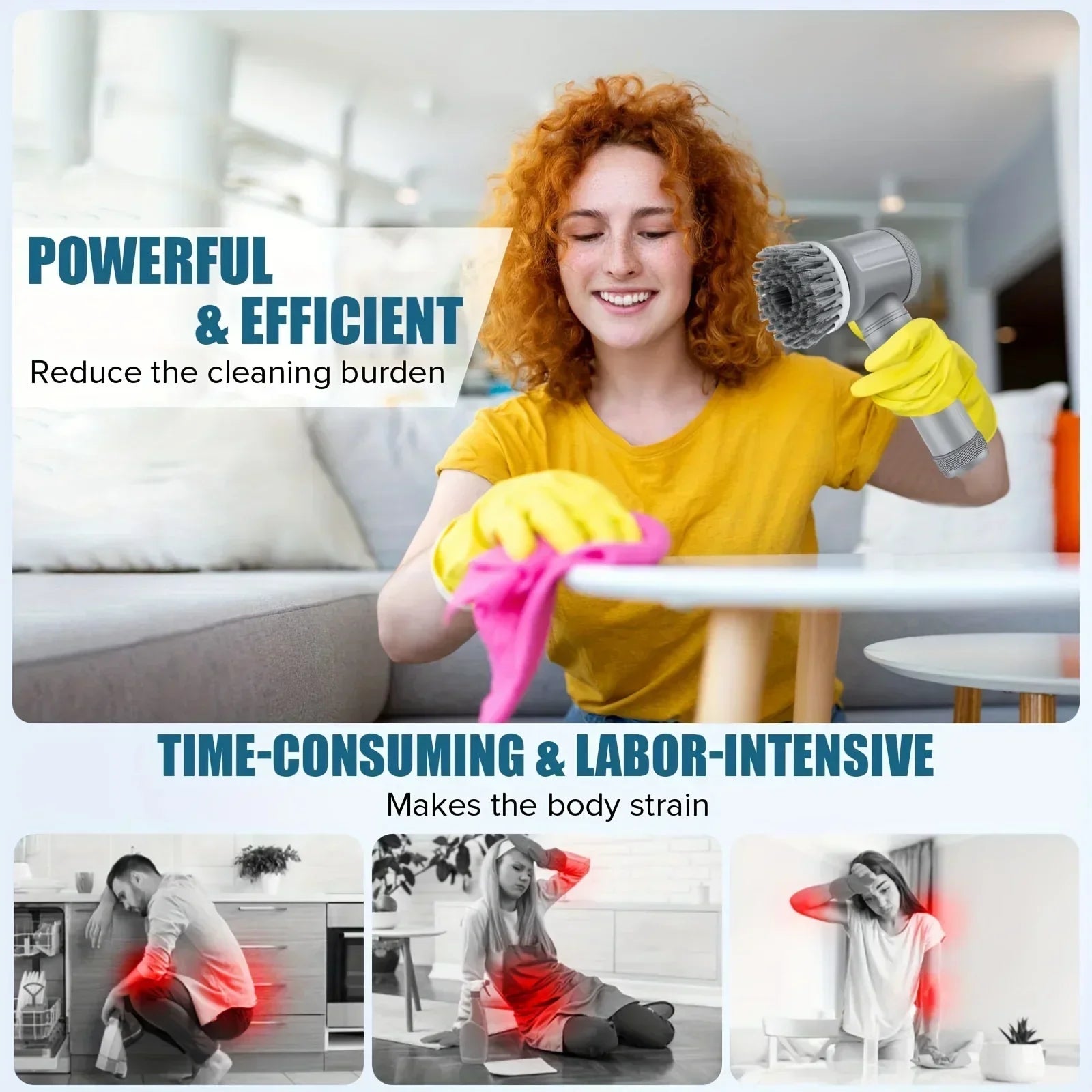 Electric Spin Scrubber – Bathroom Cordless Cleaning Brush