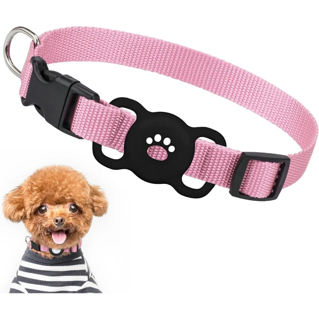 AirTag Dog & Cat Collar Holder – Silicone Full Body Protective