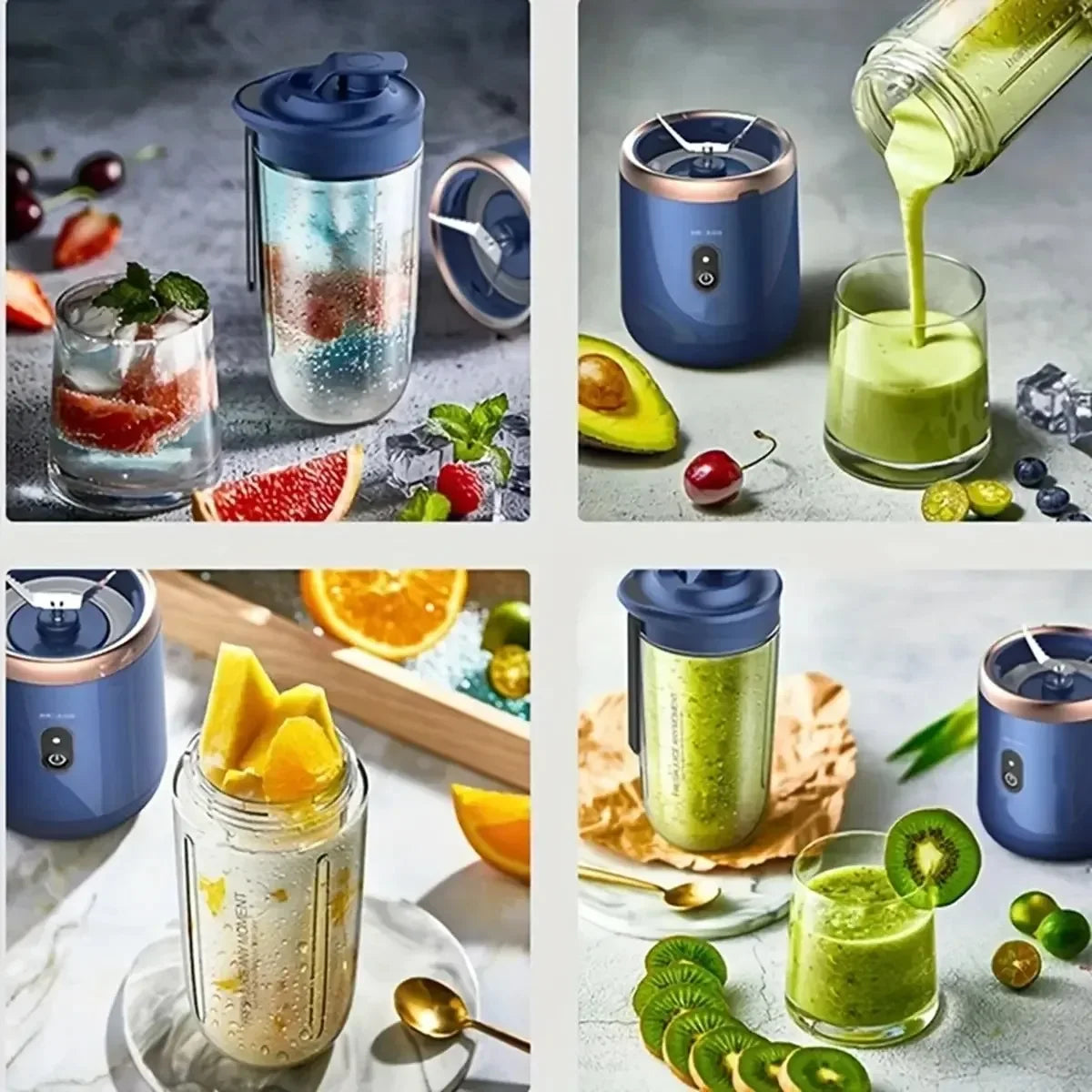 Portable USB Blender – 400ml Rechargeable Smoothie Maker