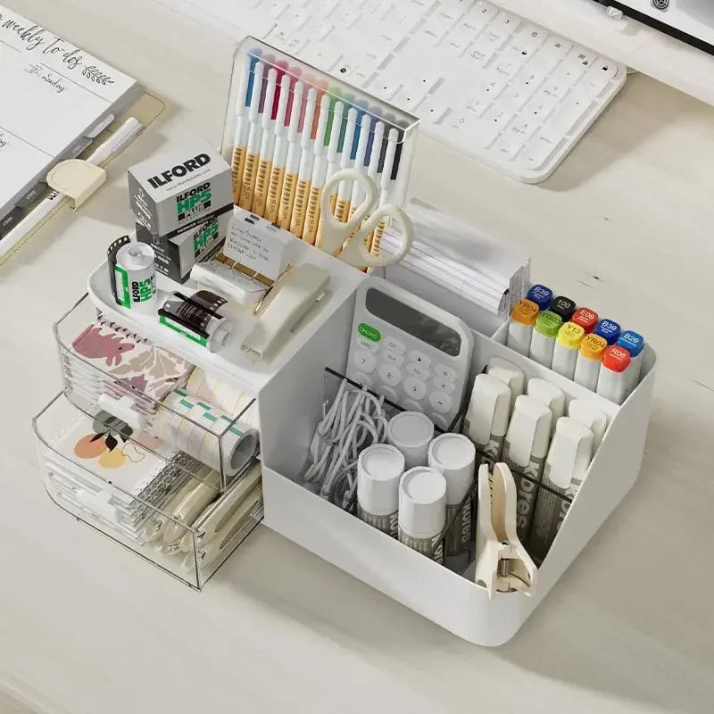 Desktop Storage Organizer with Drawers – Cosmetic & Office Storage Box