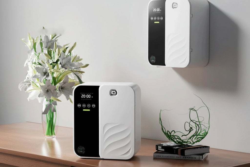 Smart Waterless Aroma Diffuser – Wall Mounted Essential Oil Scent Machine