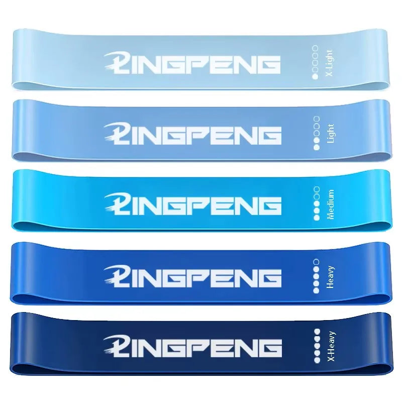 Resistance Bands Set – 5 Levels Natural Latex Loop Bands for Legs & Hips