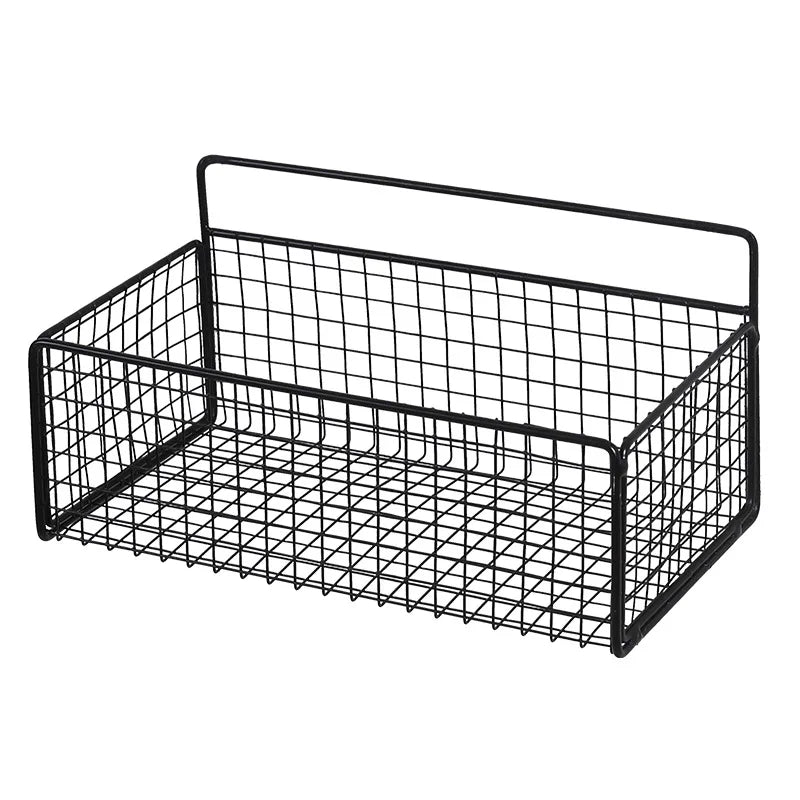 Hanging Bedside Storage Basket with Hooks – Dorm & Bunk Bed Organizer