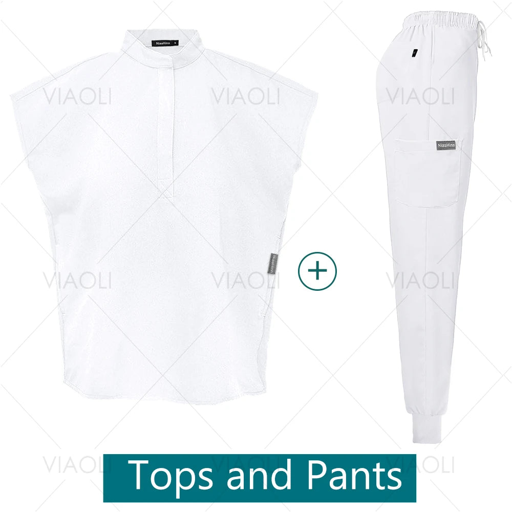 Premium Unisex Quick-Dry Medical Scrub Set | Stretch Top & Pants for Healthcare Professionals