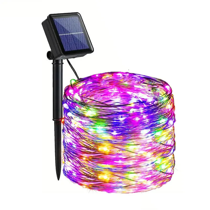 Solar Fairy String Lights – Waterproof 8-Mode Outdoor Garden & Patio Lights