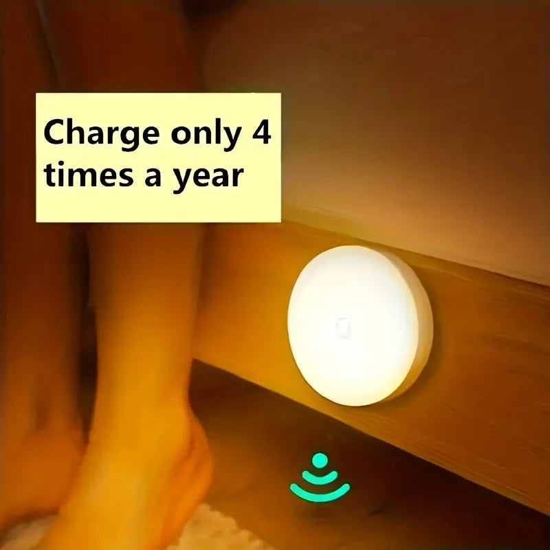 Rechargeable Motion Sensor Night Light – Wireless LED Lamp for Bedroom, Hallway, Closet & Staircase